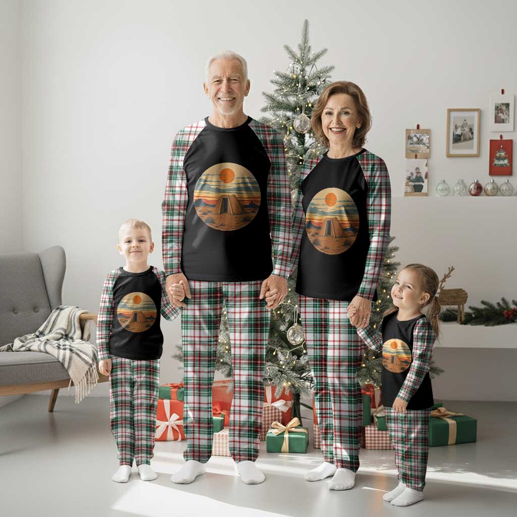 Vintage Monument Valley Landscape Plaid Pajama Set Desert Hogan Home Art TS12 Christmas Plaid Print Your Wear