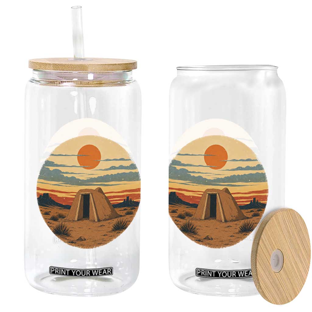 Vintage Monument Valley Landscape Glass Can Desert Hogan Home Art TS12 Print Your Wear