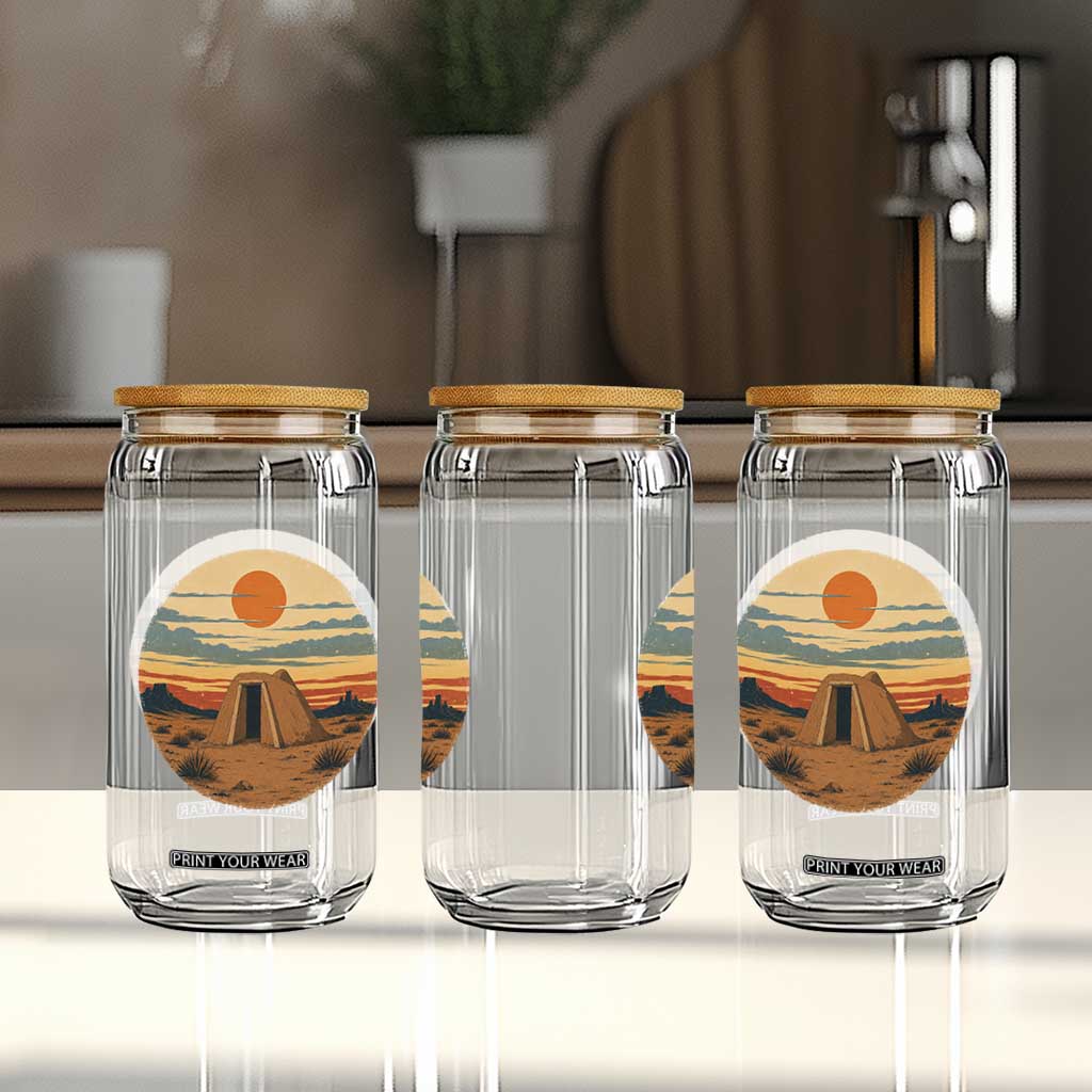 Vintage Monument Valley Landscape Glass Can Desert Hogan Home Art TS12 Print Your Wear