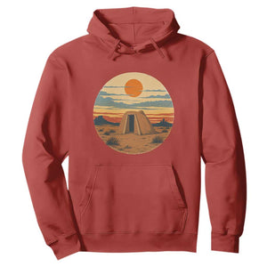 Vintage Monument Valley Landscape Hoodie Desert Hogan Home Art TS12 Red Print Your Wear