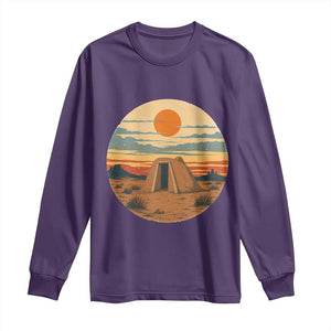 Vintage Monument Valley Landscape Long Sleeve Shirt Desert Hogan Home Art TS12 Purple Print Your Wear