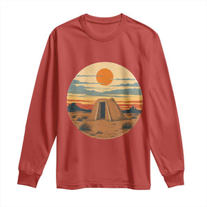 Vintage Monument Valley Landscape Long Sleeve Shirt Desert Hogan Home Art TS12 Red Print Your Wear