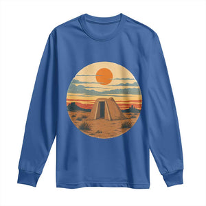 Vintage Monument Valley Landscape Long Sleeve Shirt Desert Hogan Home Art TS12 Royal Blue Print Your Wear