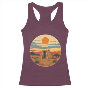 Vintage Monument Valley Landscape Racerback Tank Top Desert Hogan Home Art TS12 Maroon Print Your Wear