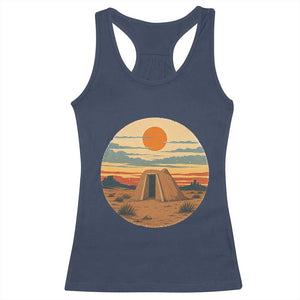 Vintage Monument Valley Landscape Racerback Tank Top Desert Hogan Home Art TS12 Navy Print Your Wear