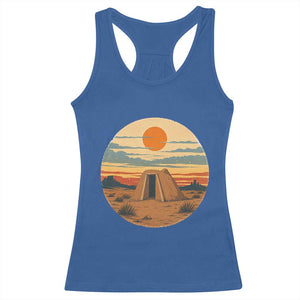 Vintage Monument Valley Landscape Racerback Tank Top Desert Hogan Home Art TS12 Royal Blue Print Your Wear
