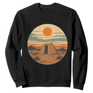 Vintage Monument Valley Landscape Sweatshirt Desert Hogan Home Art TS12 Black Print Your Wear
