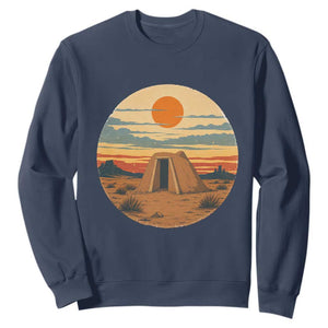 Vintage Monument Valley Landscape Sweatshirt Desert Hogan Home Art TS12 Navy Print Your Wear