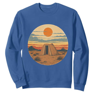 Vintage Monument Valley Landscape Sweatshirt Desert Hogan Home Art TS12 Royal Blue Print Your Wear