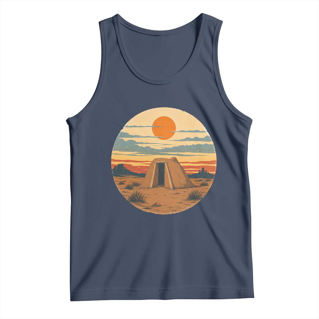 Vintage Monument Valley Landscape Tank Top Desert Hogan Home Art TS12 Navy Print Your Wear