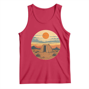 Vintage Monument Valley Landscape Tank Top Desert Hogan Home Art TS12 Red Print Your Wear