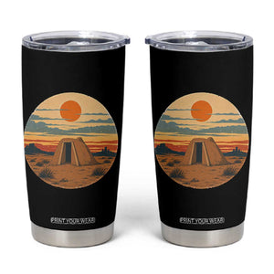Vintage Monument Valley Landscape Tumbler Cup Desert Hogan Home Art TS12 Black Print Your Wear