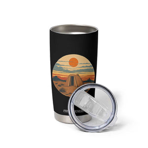 Vintage Monument Valley Landscape Tumbler Cup Desert Hogan Home Art TS12 Print Your Wear