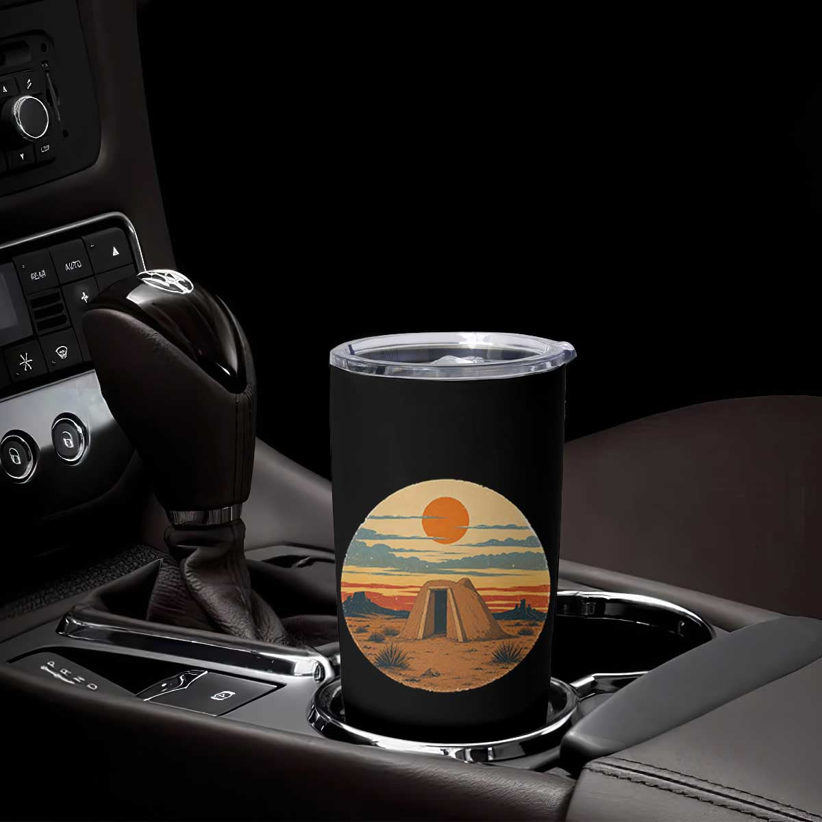 Vintage Monument Valley Landscape Tumbler Cup Desert Hogan Home Art TS12 Print Your Wear