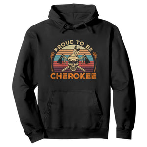 Cherokee Heritage Pride Hoodie Vintage Native American Warrior Skull TS12 Black Print Your Wear