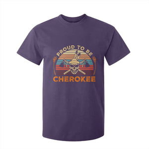 Cherokee Heritage Pride T Shirt For Kid Vintage Native American Warrior Skull TS12 Purple Print Your Wear