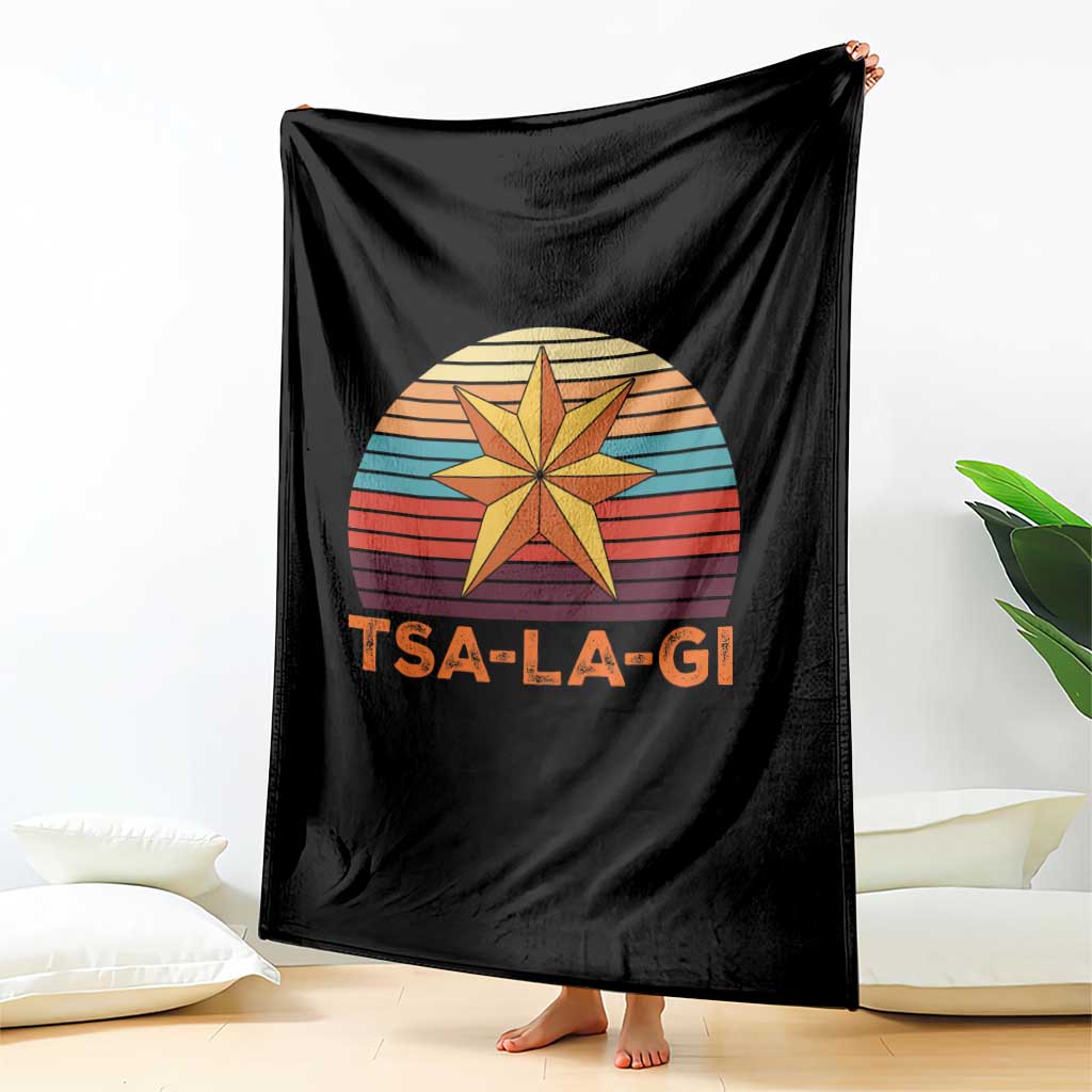 Tsalagi Seven Pointed Star Throw Blanket Cherokee Native American Heritage TS12 Print Your Wear