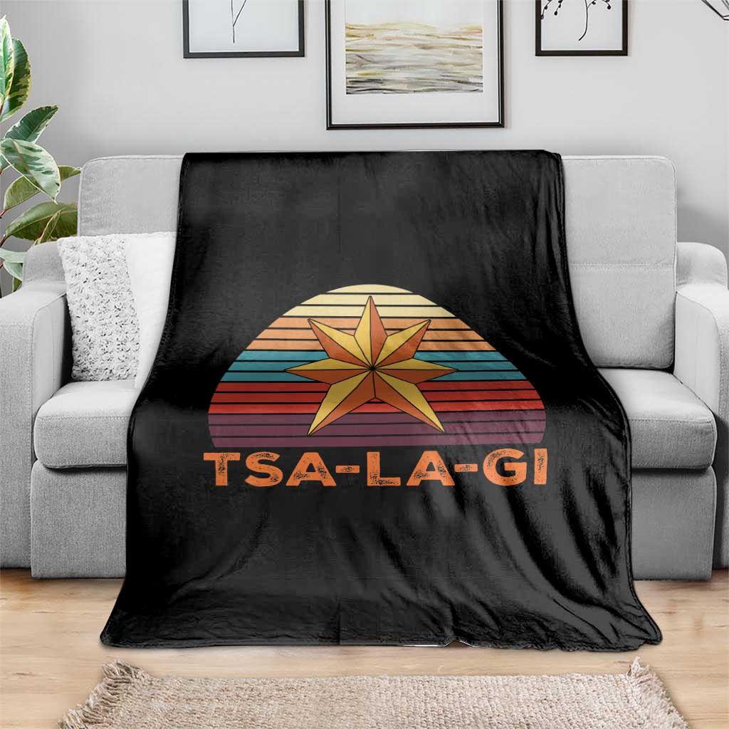 Tsalagi Seven Pointed Star Throw Blanket Cherokee Native American Heritage TS12 Print Your Wear