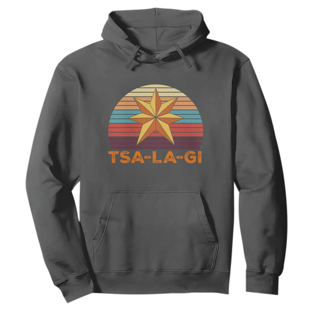 Tsalagi Seven Pointed Star Hoodie Cherokee Native American Heritage TS12 Dark Heather Print Your Wear