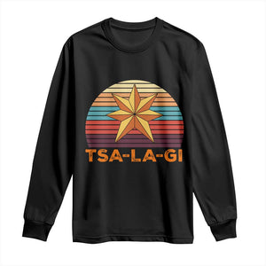 Tsalagi Seven Pointed Star Long Sleeve Shirt Cherokee Native American Heritage TS12 Black Print Your Wear