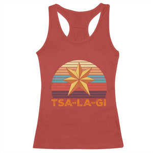 Tsalagi Seven Pointed Star Racerback Tank Top Cherokee Native American Heritage TS12 Red Print Your Wear