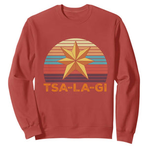 Tsalagi Seven Pointed Star Sweatshirt Cherokee Native American Heritage TS12 Red Print Your Wear