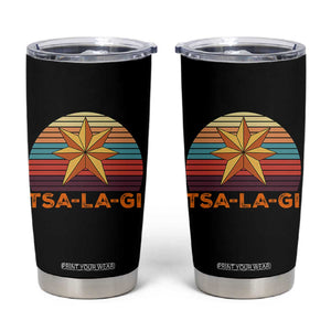 Tsalagi Seven Pointed Star Tumbler Cup Cherokee Native American Heritage TS12 Black Print Your Wear