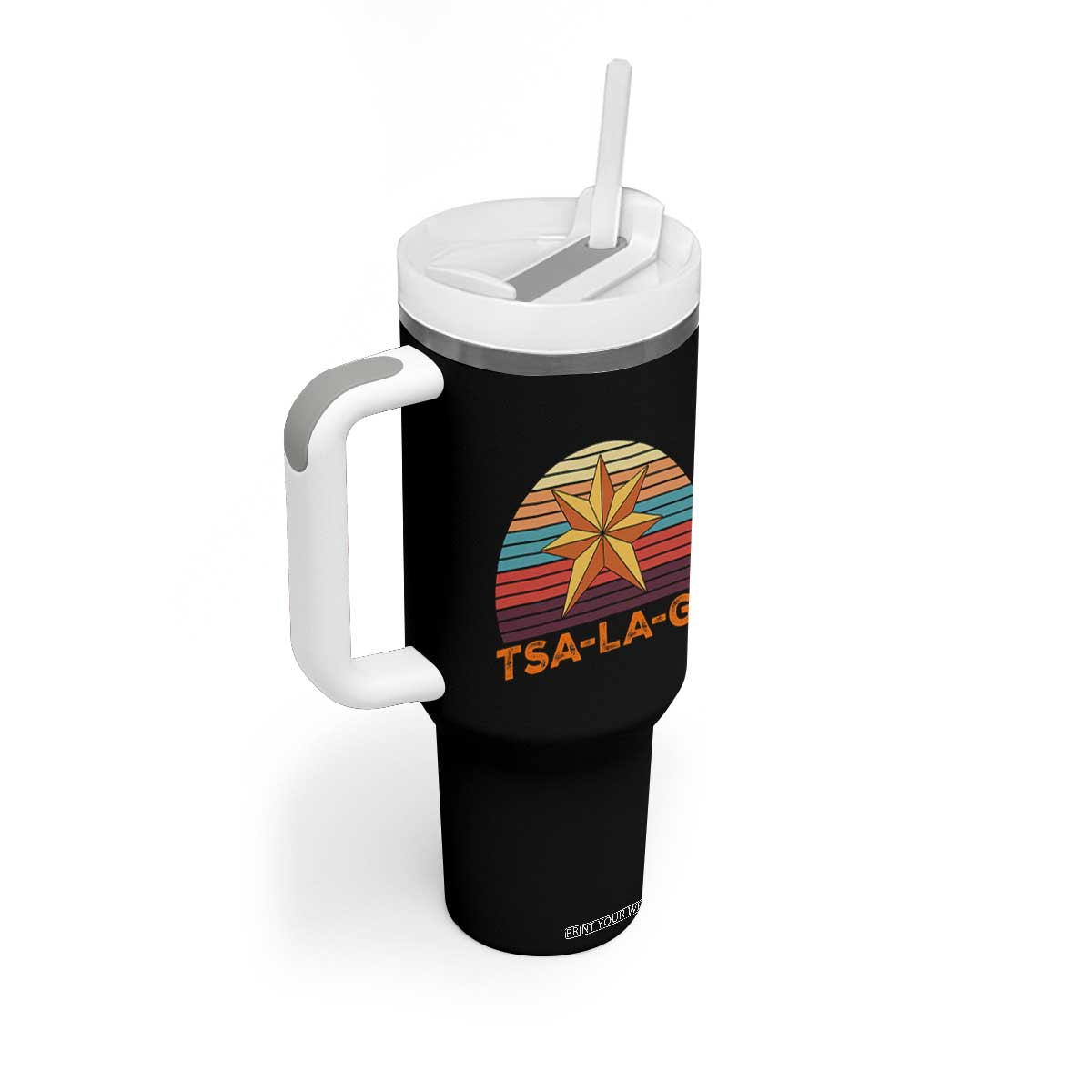 Tsalagi Seven Pointed Star Tumbler With Handle Cherokee Native American Heritage TS12 Print Your Wear
