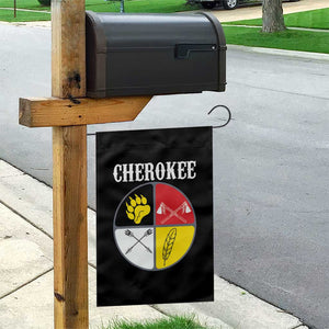 Cherokee Cultural Pride Garden Flag Native American Medicine Wheel Art TS12 Print Your Wear