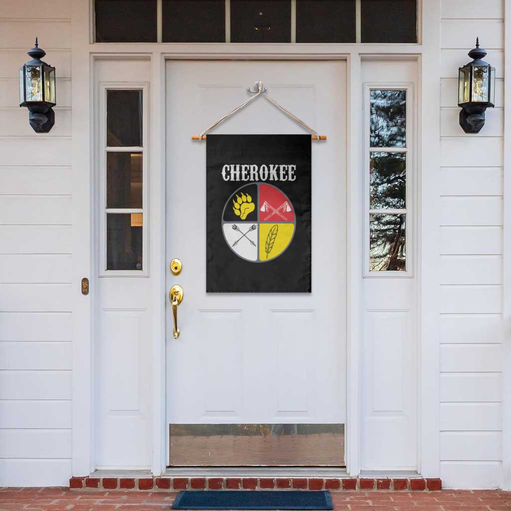 Cherokee Cultural Pride Garden Flag Native American Medicine Wheel Art TS12 Print Your Wear