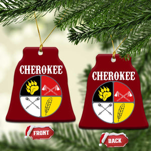 Cherokee Cultural Pride Ceramic Ornament Native American Medicine Wheel Art TS12 Print Your Wear