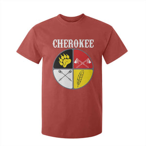 Cherokee Cultural Pride T Shirt For Kid Native American Medicine Wheel Art TS12 Red Print Your Wear