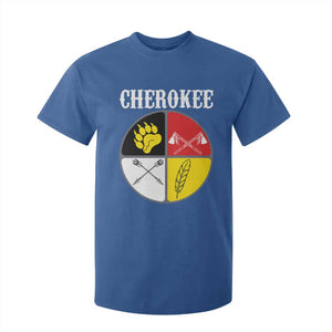 Cherokee Cultural Pride T Shirt For Kid Native American Medicine Wheel Art TS12 Royal Blue Print Your Wear