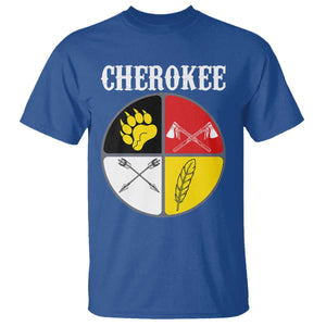 Cherokee Cultural Pride T Shirt Native American Medicine Wheel Art TS12 Royal Blue Print Your Wear