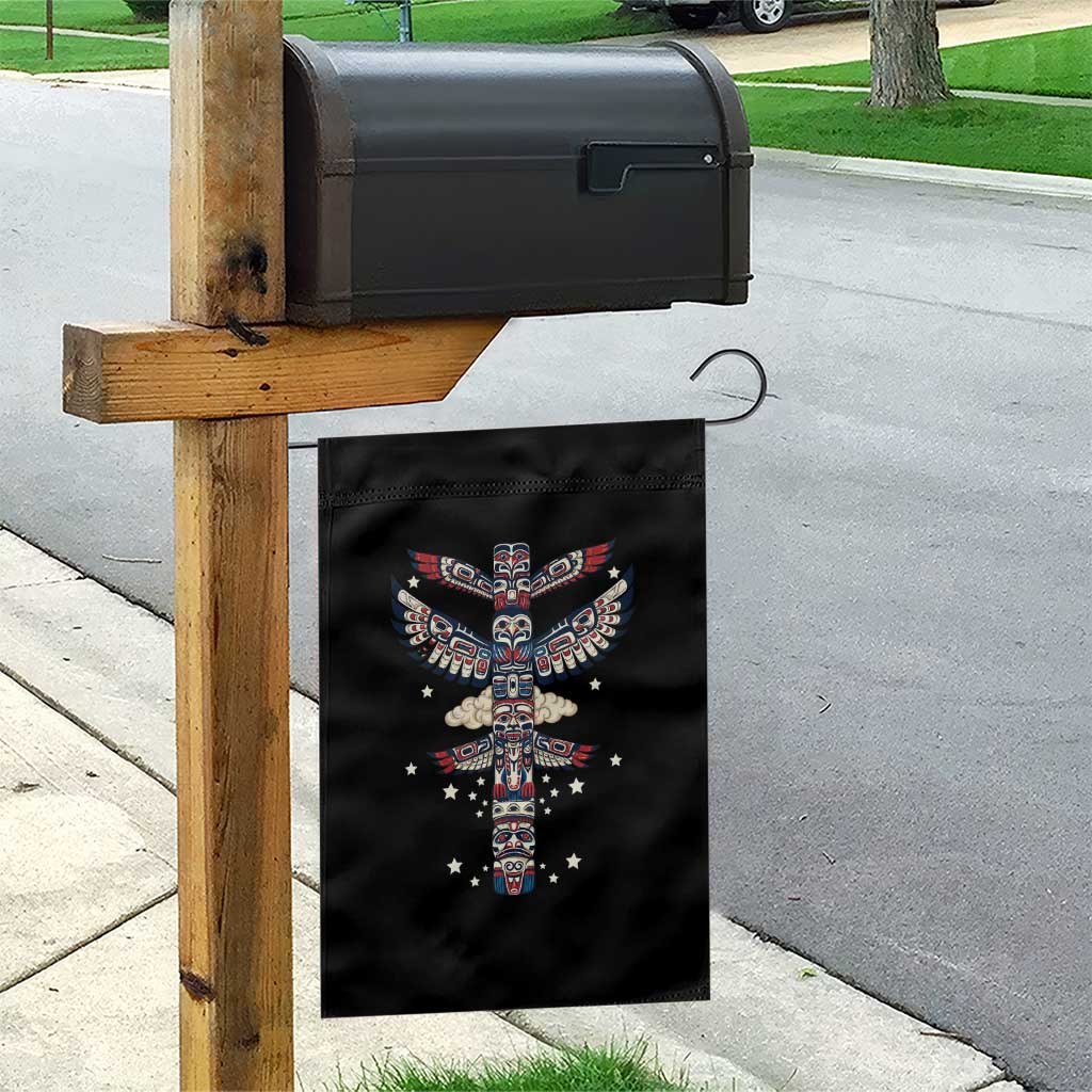 Native American Totem Pole Garden Flag Pacific Northwest Indigenous Tribal TS12 Print Your Wear