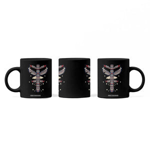 Native American Totem Pole Coffee Mug Pacific Northwest Indigenous Tribal TS12 Print Your Wear