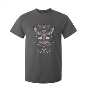 Native American Totem Pole T Shirt For Kid Pacific Northwest Indigenous Tribal TS12 Dark Heather Print Your Wear