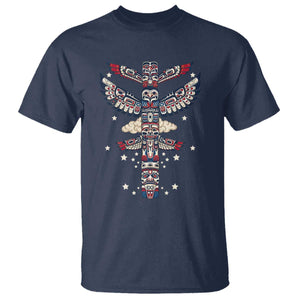 Native American Totem Pole T Shirt Pacific Northwest Indigenous Tribal TS12 Navy Print Your Wear
