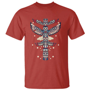 Native American Totem Pole T Shirt Pacific Northwest Indigenous Tribal TS12 Red Print Your Wear