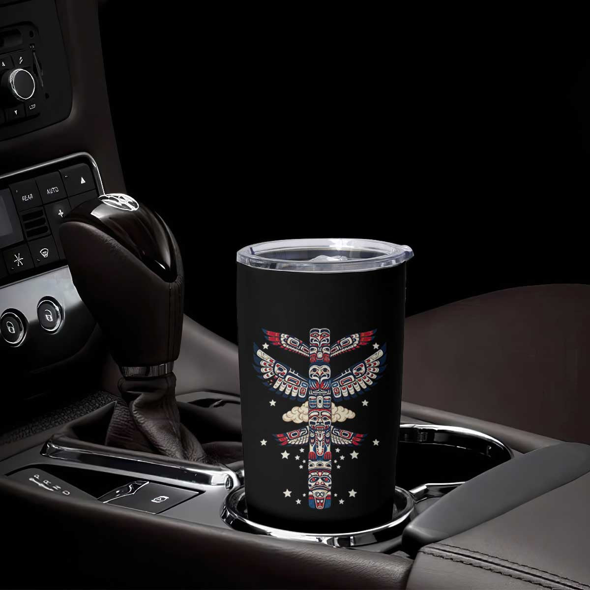 Native American Totem Pole Tumbler Cup Pacific Northwest Indigenous Tribal TS12 Print Your Wear