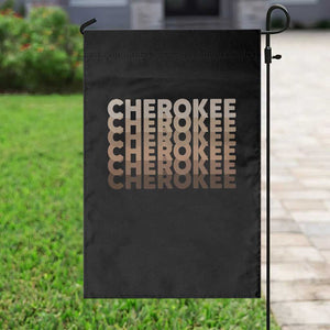 Vintage Cherokee Native Pride Stacked Typography Garden Flag TS12 Print Your Wear