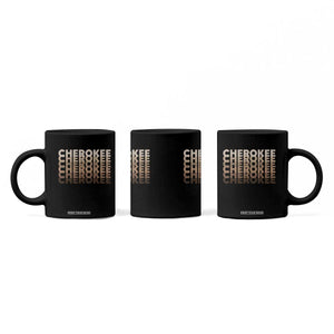 Vintage Cherokee Native Pride Stacked Typography Coffee Mug TS12 Print Your Wear