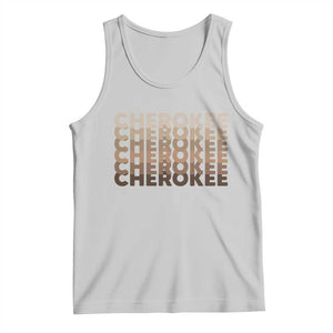 Vintage Cherokee Native Pride Stacked Typography Tank Top TS12 Ash Print Your Wear