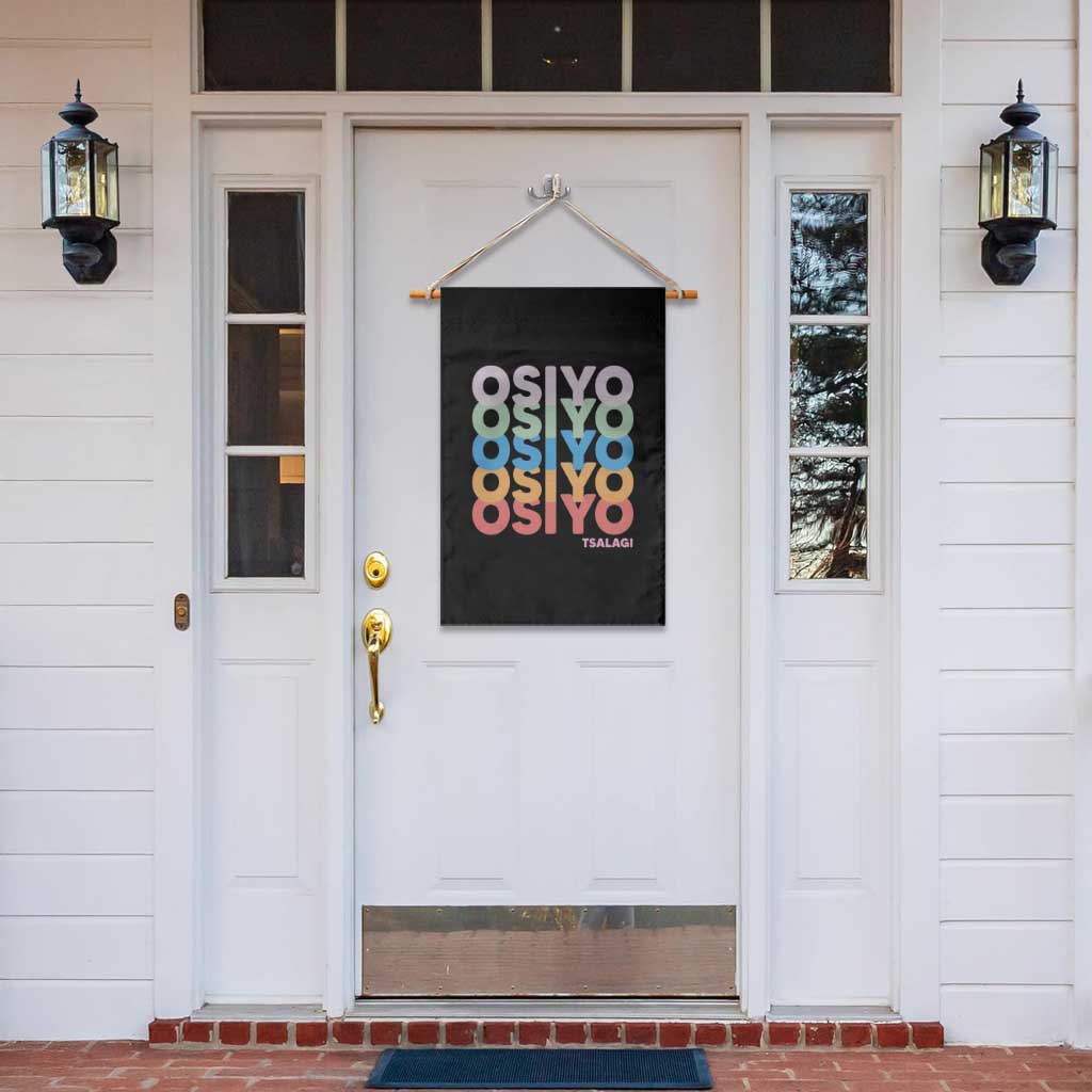 Osiyo Tsalagi Cherokee Native American Pride Garden Flag Retro Stacked Typography TS12 Print Your Wear