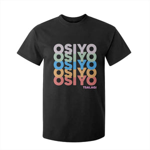 Osiyo Tsalagi Cherokee Native American Pride T Shirt For Kid Retro Stacked Typography TS12 Black Print Your Wear