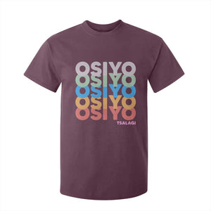 Osiyo Tsalagi Cherokee Native American Pride T Shirt For Kid Retro Stacked Typography TS12 Maroon Print Your Wear