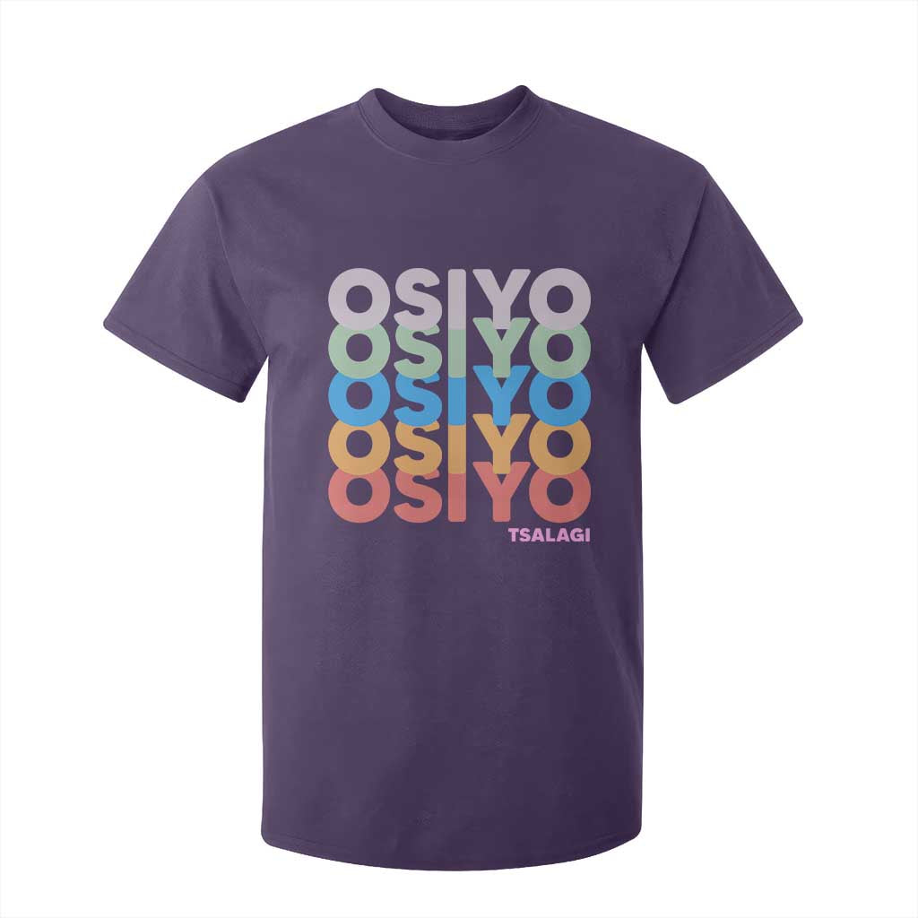 Osiyo Tsalagi Cherokee Native American Pride T Shirt For Kid Retro Stacked Typography TS12 Purple Print Your Wear