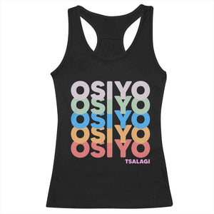 Osiyo Tsalagi Cherokee Native American Pride Racerback Tank Top Retro Stacked Typography TS12 Black Print Your Wear