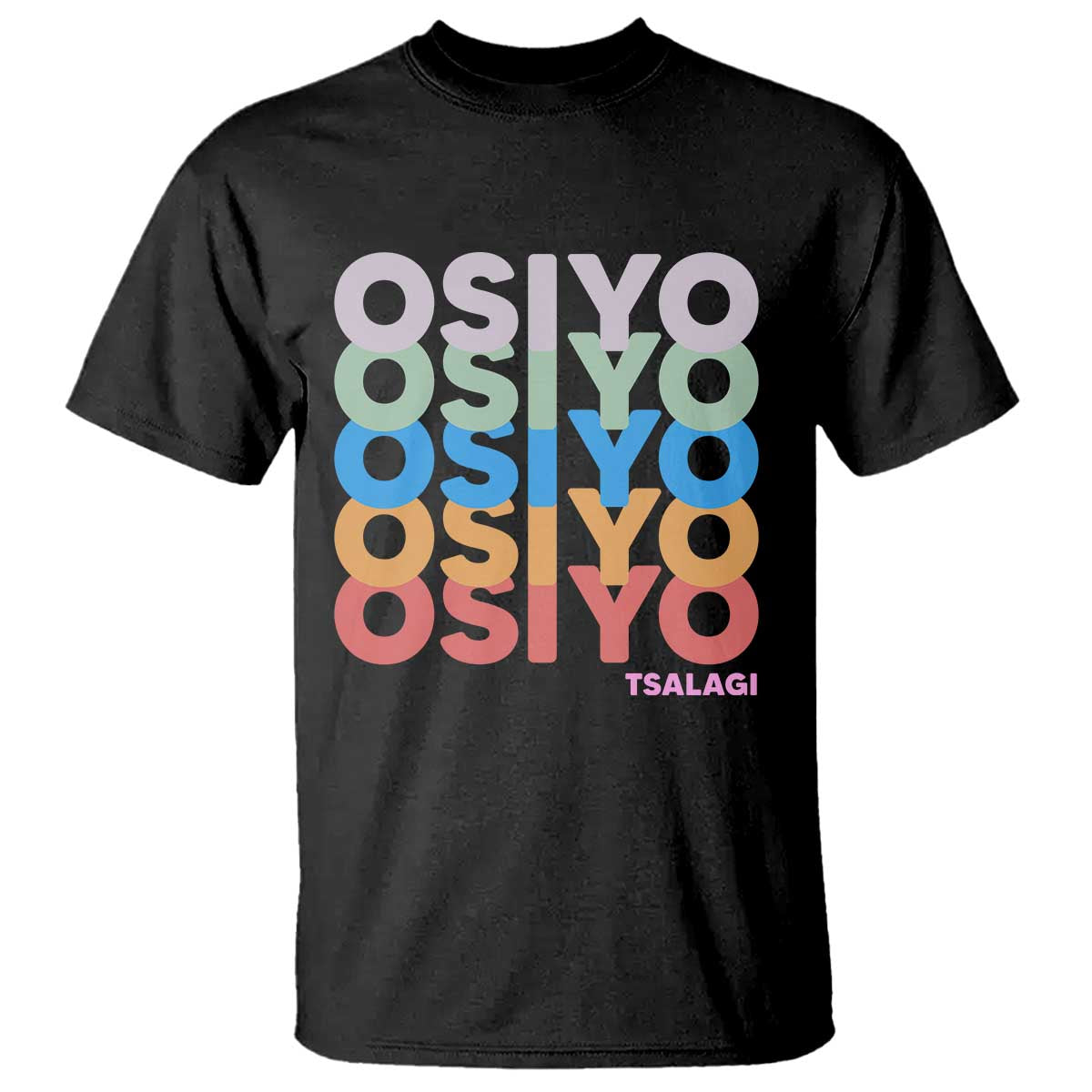 Osiyo Tsalagi Cherokee Native American Pride T Shirt Retro Stacked Typography TS12 Black Print Your Wear