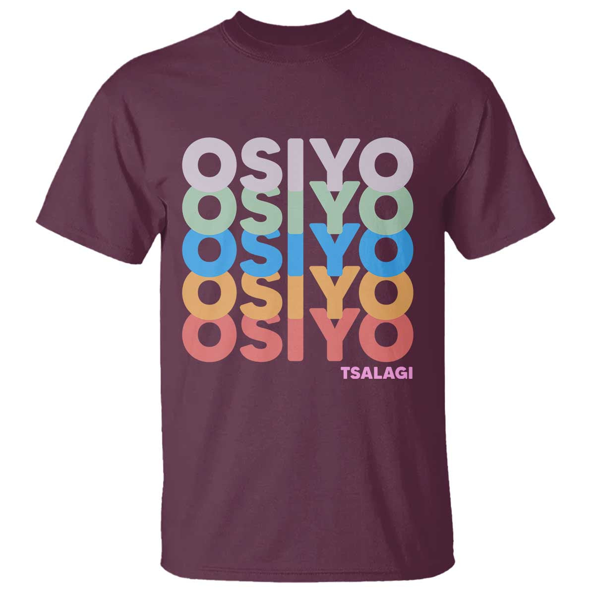Osiyo Tsalagi Cherokee Native American Pride T Shirt Retro Stacked Typography TS12 Maroon Print Your Wear